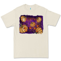 Bone Halloween Pumpkin Cobweb Background Premium Tee - RanaPortraitStore