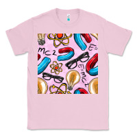 Bubblegum Pink physics seamless pattern Classic Tee - BundleAndBundleShop