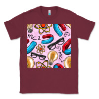 Burgundy physics seamless pattern Classic Tee - BundleAndBundleShop