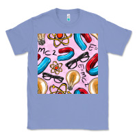 Colony Blue physics seamless pattern Classic Tee - BundleAndBundleShop