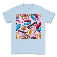 Dusty Blue physics seamless pattern Classic Tee - BundleAndBundleShop