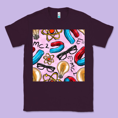 Physics Seamless Pattern Classic Tee Designed By Bundleandbundleshop