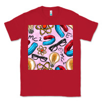 Red physics seamless pattern Classic Tee - BundleAndBundleShop