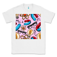 White physics seamless pattern Classic Tee - BundleAndBundleShop