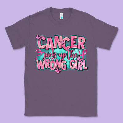 Cancer Pick Up The Wrong Girl Classic Tee Designed By Adodesignshop