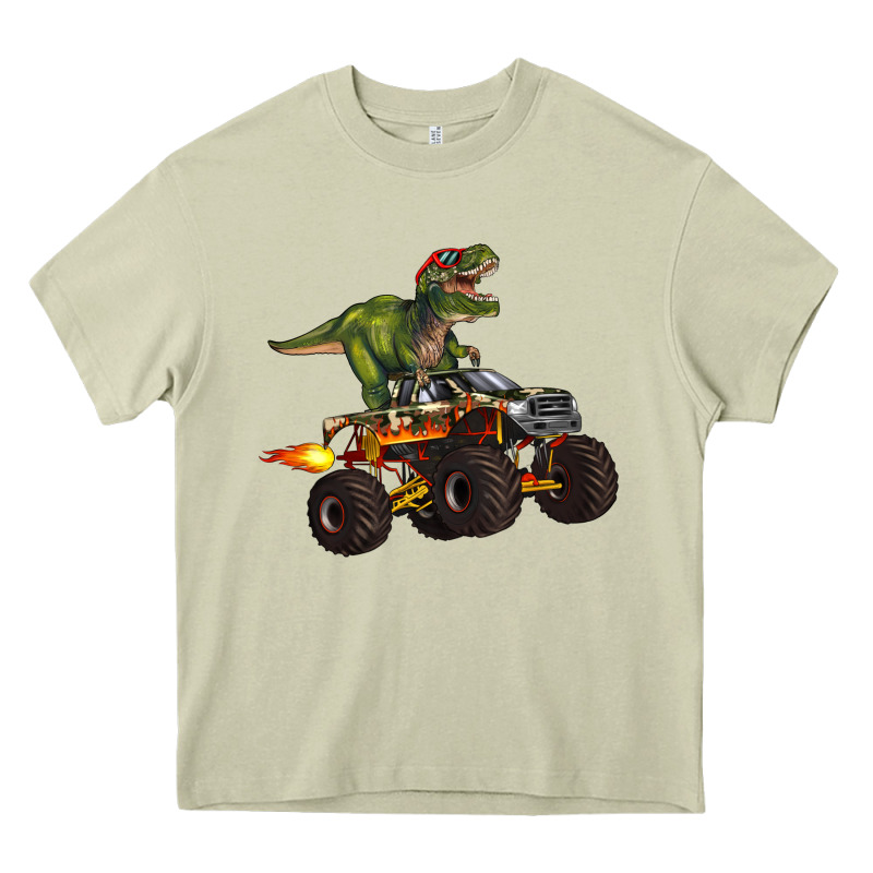 Monster Truck And T Rex Dinosaur Heavy Core Tee by Artiststas | Teevron