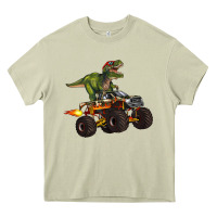 Mossy monster truck and t rex dinosaur Heavy Core Tee - Artiststas