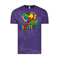 Cloud Purple different is beautiful Vintage Tee - JahusDesignShop