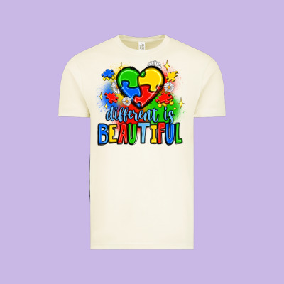 Different Is Beautiful Vintage Tee Designed By Jahusdesignshop