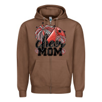 Chestnut cheer mom Zipper Hoodie - MaliasSmallBusiness