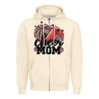 Sandshell cheer mom Zipper Hoodie - MaliasSmallBusiness