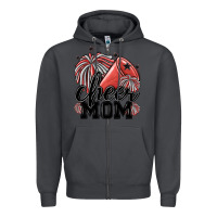 Smoke cheer mom Zipper Hoodie - MaliasSmallBusiness