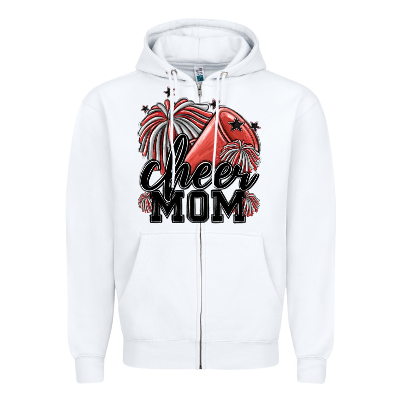 Cheer Mom Zipper Hoodie by MaliasSmallBusiness | Teevron