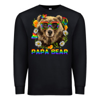 Black Papa Bear Pride LGBTQ+ Premium Sweatshirt - BundleAndBundleShop