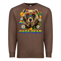 Chestnut Papa Bear Pride LGBTQ+ Premium Sweatshirt - BundleAndBundleShop
