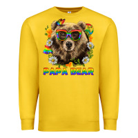 Lemon Papa Bear Pride LGBTQ+ Premium Sweatshirt - BundleAndBundleShop