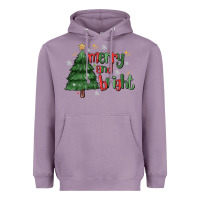 Lavender Merry And Bright Heavyweight Hoodie - MaliasSmallBusiness