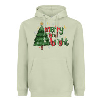 Matcha Merry And Bright Heavyweight Hoodie - MaliasSmallBusiness
