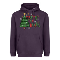 Plum Merry And Bright Heavyweight Hoodie - MaliasSmallBusiness