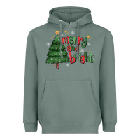 Sage Merry And Bright Heavyweight Hoodie - MaliasSmallBusiness