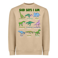 Mushroom god says i am dinosaurs Heavyweight Sweatshirt - JahusDesignShop