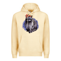 Pina Colada Raccoon with Flowers Premium Hoodie - Bettercallsaul