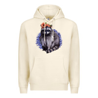 Tofu Raccoon with Flowers Premium Hoodie - Bettercallsaul