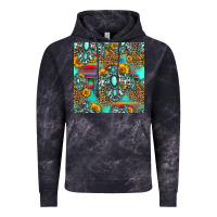 Cloud Black western turquoise thunderbird seamless pattern Vintage Hoodie - HRA Design Shop