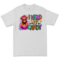 Dove Grey I herd there would be candy Heifer Premium Tee - RanaPortraitStore