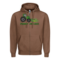 Chestnut pushin' my luck Zipper Hoodie - MaliasSmallBusiness