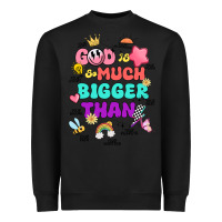 Black god is bigger design Heavyweight Sweatshirt - JahusDesignShop