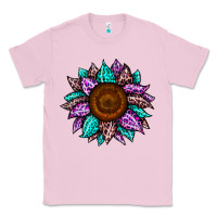 Bubblegum Pink sunflower leopard color Classic Tee - JahusDesignShop