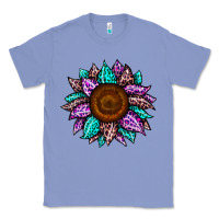Colony Blue sunflower leopard color Classic Tee - JahusDesignShop