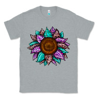 Heather Grey sunflower leopard color Classic Tee - JahusDesignShop