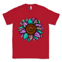 Red sunflower leopard color Classic Tee - JahusDesignShop
