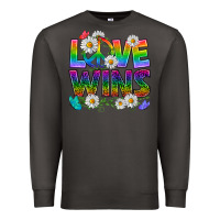 Smoke Pride LGBTQ+ Love Wins Premium Sweatshirt - BundleAndBundleShop