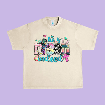 He Is Risen Indeed Urban Heavy Tee Designed By Adodesignshop