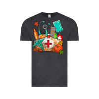 Vintage Black nurse  and fall Vintage Tee - AdoDesignShop