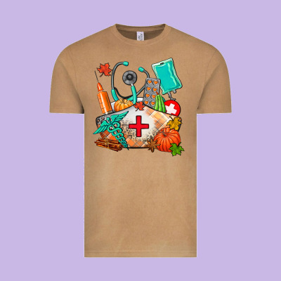 Nurse  And Fall Vintage Tee Designed By Adodesignshop