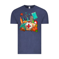 Vintage Denim nurse  and fall Vintage Tee - AdoDesignShop