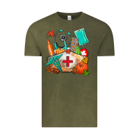 Vintage Olive nurse  and fall Vintage Tee - AdoDesignShop