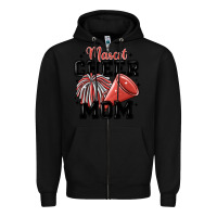 Black mascot cheer mom Zipper Hoodie - MaliasSmallBusiness