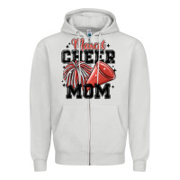 Dove Grey mascot cheer mom Zipper Hoodie - MaliasSmallBusiness