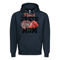 Navy mascot cheer mom Zipper Hoodie - MaliasSmallBusiness