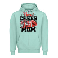 Seafoam mascot cheer mom Zipper Hoodie - MaliasSmallBusiness