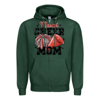 Sports Green mascot cheer mom Zipper Hoodie - MaliasSmallBusiness