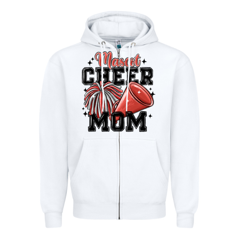 Mascot Cheer Mom Zipper Hoodie by MaliasSmallBusiness | Teevron
