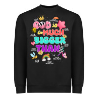 Black god is bigger design Heavyweight Sweatshirt - JahusDesignShop