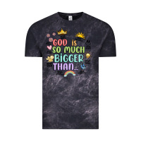 Cloud Black god is bigger Vintage Tee - JahusDesignShop