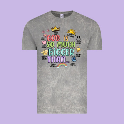 God Is Bigger Vintage Tee Designed By Jahusdesignshop